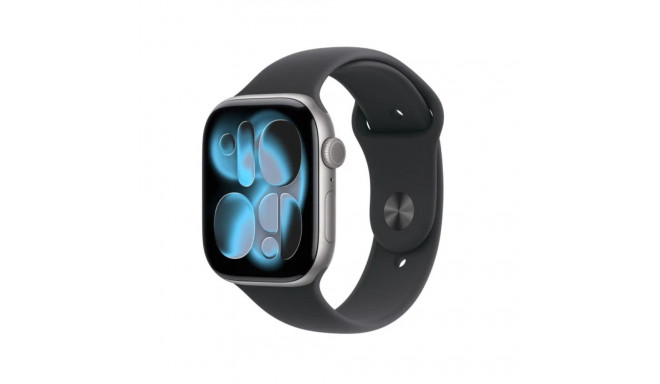 Watch Series 11 GPS 46mm Space Grey Aluminium Case with Black Sport Band - S/M