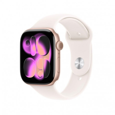 Watch Series 11 GPS 46mm Rose Gold Aluminium Case with Light Blush Sport Band - S/M