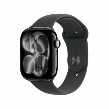 Watch Series 11 GPS 42mm süsimust alumiiniumkorpus musta spordirihmaga - S/M