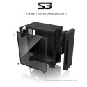 PC case S3 TG ATX Mid Tower PC Case TG fan x3