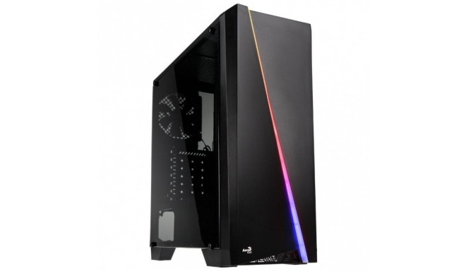 Computer case PGS CYLON RGB ADVANCE BLACK/USB3/ATX