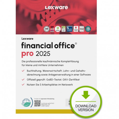 Lexware Financial Office Pro 2025 – 3 seadet, ABO – ESD – allalaadimine