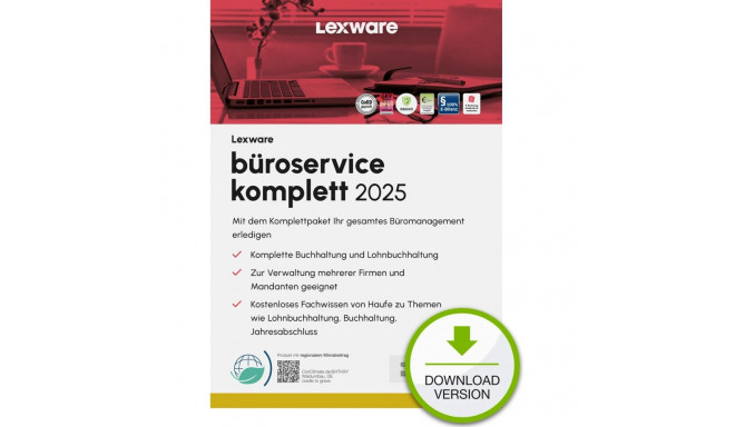Lexware Office Service Complete 2025 mitmekasutaja versioon – 1 seade, TELLIMUS – ESD – allalaadimin