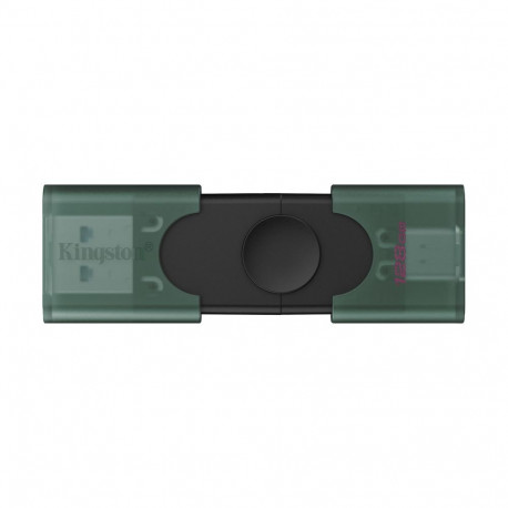 Kingston DataTraveler Duo | 128 GB | USB 3.2 Gen 1 | Black/Green