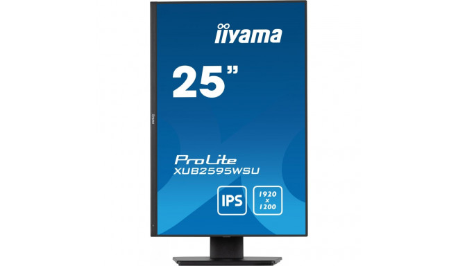 63.36cm/25" (1920x1200) Iiyama Prolite XUB2595WSU-B5 LED IPS 16:10 4ms VGA HDMI DP USB LS pivot must