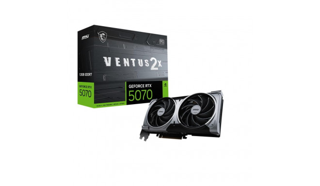Graphics Card|MSI|NVIDIA GeForce RTX 5070|12 GB|GDDR7|192 bit|PCIE 5.0 16x|Dual Slot Fansink|1xHDMI|