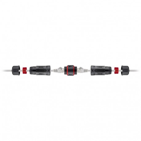 Outdoor (IP68) RJ45 patchcable connector, CAT 6