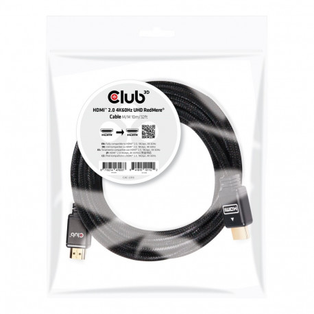 CLUB 3D HDMI 2.0 4K60Hz RedMere cable 10m