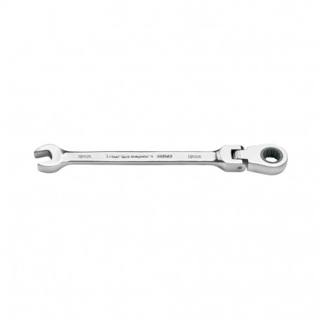 Truper ratcheting combination wrench with flex head 19mm