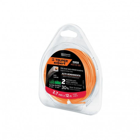 Reinforced square trimmer line 2.7mm/12m Truper®