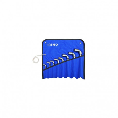 Hexagon L-pipe double socket wrenches set 8 pcs - 8/10/11/13/14/17/19/22mm with pouch Irimo