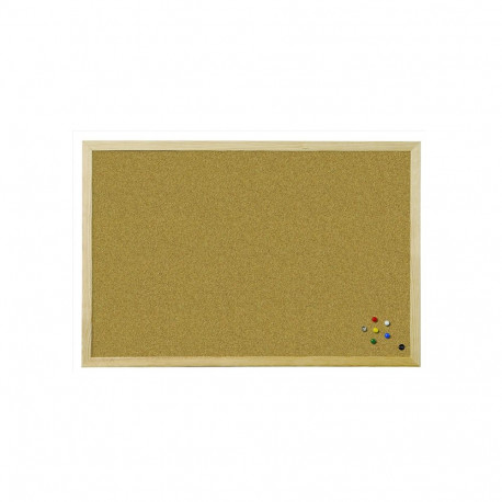 Korktahvel BI-OFFICE BUDGET 90x60 cm, puitraam