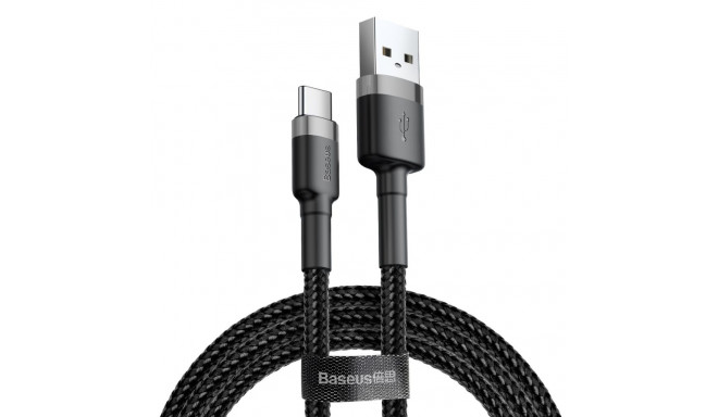 Baseus cable USB - USB-C Cafule 3A 0,5m, gray/black