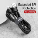 Baseus cable Cafule USB - USB-C 0,5 m 3A gray-black