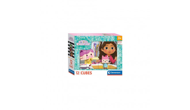 Clementoni pusle Gabby's Dollhouse kuubik 12 tk