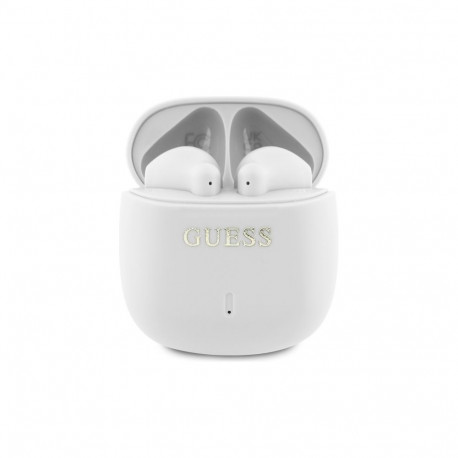 Guess Bluetooth headphones GUTWSJ14ESGE TWS + taupe Printed Classic Logo White