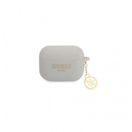 Guess Charms Silicone Case for Airpods Pro Grey