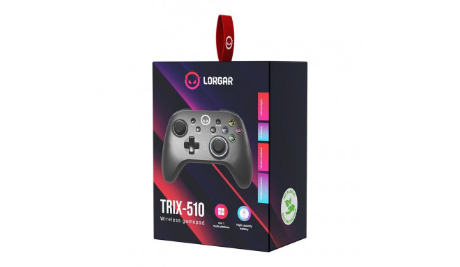 LORGAR LORGAR TRIX-510, Gaming controller, Black, BT5.0 Controller with built-in 600mah battery, 1M 