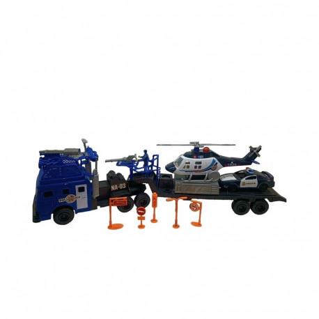 FREE WHEEL POLICE TRUCK SET WITH LIGHT
