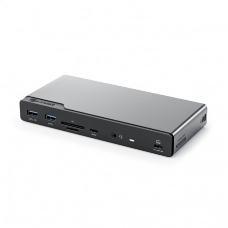 Alogic 14-in-1 USB-C PD DV4 nelja ekraaniga dokkimisjaam space gr