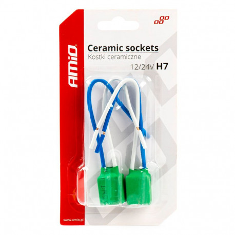 Pirnipesa 2tk,12/24V, sokkel H7, juhe 15cm