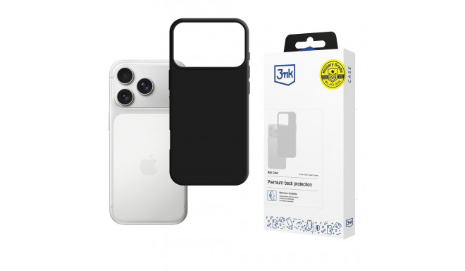 3mk Matt Case for Apple iPhone 17 Pro Max - Matte Black