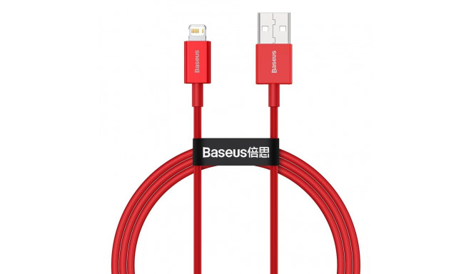 Baseus Superior USB - Lightning cable 2.4 A 1 m red (CALYS-A09)