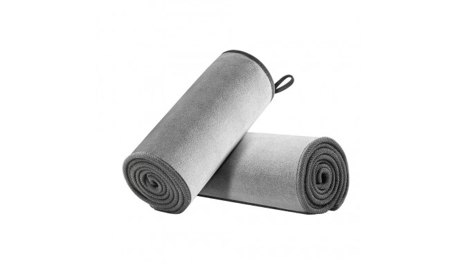 Baseus 2 x Microfiber Car Drying Towel Microfiber 40cm x 40cm Gray (CRXCMJ-0G)
