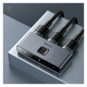 Baseus bidirectional switch splitter switcher HDMI - 2x HDMI 4K / 30 Hz gray (CAHUB-BC0G)