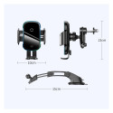 Baseus Automatic Electric Car Holder Qi Wireless Charger 15W Black (WXHW03-01)