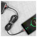 Baseus Cafule Cable durable nylon cable USB / USB-C QC3.0 2A 3M black-red (CATKLF-U91)