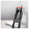 Baseus Cafule Cable durable nylon cable USB / USB-C QC3.0 2A 3M black-red (CATKLF-U91)