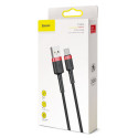 Baseus Cafule Cable durable nylon cable USB / USB-C QC3.0 2A 3M black-red (CATKLF-U91)
