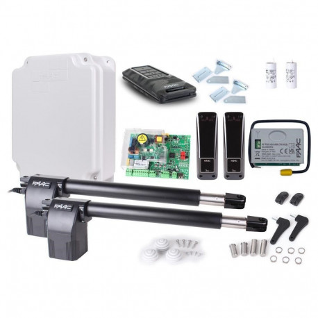 Set Alfa FDS - FAAC 414 for dual gates up to 8m