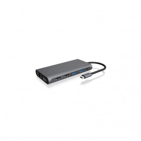 ICY BOX IB-DK4050-CPD juhtmega USB 3.2 Gen 1 (3.1 Gen 1) Type-C antratsiit