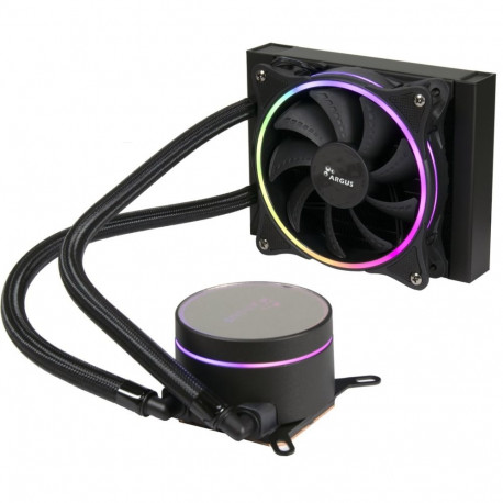 Inter-Tech protsessori kõik-ühes vedelikjahuti LC-120 RGB 12cm, must 1 tk