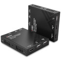 Lindy 120m Cat.6 HDMI ja USB KVM pikendus