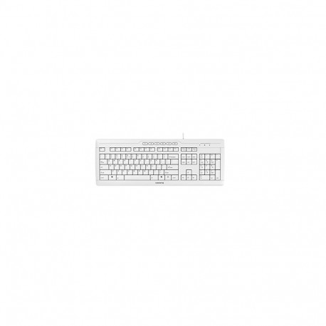CHERRY klaviatuur STREAM Office USB QWERTY US English, valge