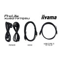 iiyama ProLite 27” QHD IPS technology panel with USB hub and 100Hz refresh rate and 150mm height adj