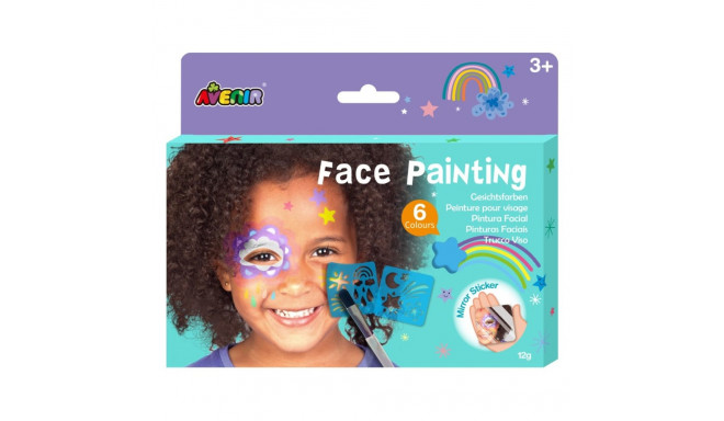 näomaaling – vikerkaar 6 värvi