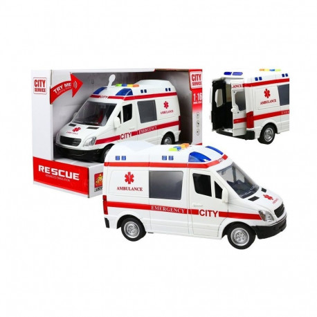 auto kiirabi kanderaam efektidega mäng särab