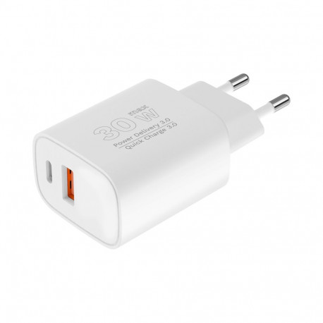 Kruger&Matz GaN kahe USB-ga seinalaadija Power Delivery ja Quick Charge funktsiooniga