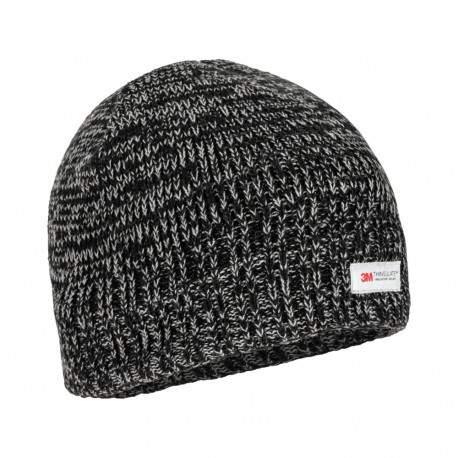 Czapka akrylowa z ociepliną thinsulate czarna melange, lahti