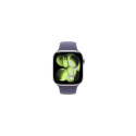 Apple Watch Series 11 GPS + Cellular 46mm Silver Aluminium Case with Purple Fog Sport Band - M/L