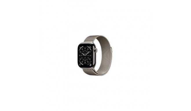 Apple Watch Series 11 GPS + Cellular 42mm Natural Titanium Case with Natural Milanese Loop