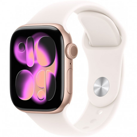 "Apple Watch S11 Aluminium 42mm Rosegold (Sportarmband blassrosa) M/L"