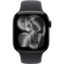 "Apple Watch S11 Aluminium 42mm Diamantschwarz (Sportarmband schwarz) S/M"
