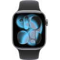 "Apple Watch S11 Aluminium 42mm Space Grau (Sportarmband schwarz) S/M"