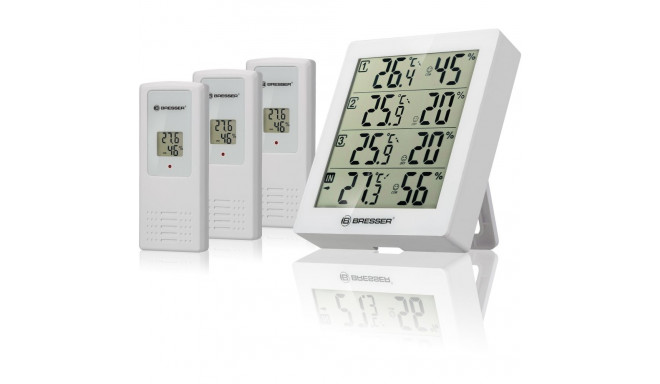 "Bresser Temeo Hygro Quadro wei"