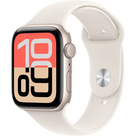 "Apple Watch SE 3 Aluminium 44mm Polarstern (Sportarmband polarstern) S/M"